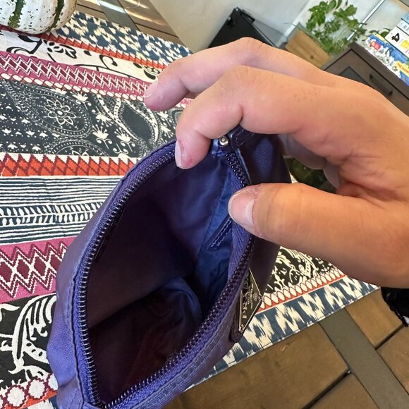 Prada Purple Tessuto Nylon Cosmetic Pouch, Full Inclusion, EUC - Picture 9 of 10